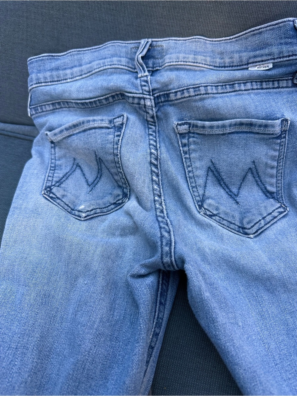 MOTHER mid rise dazzler ankle Light Blue Jeans - Picture 2 of 8